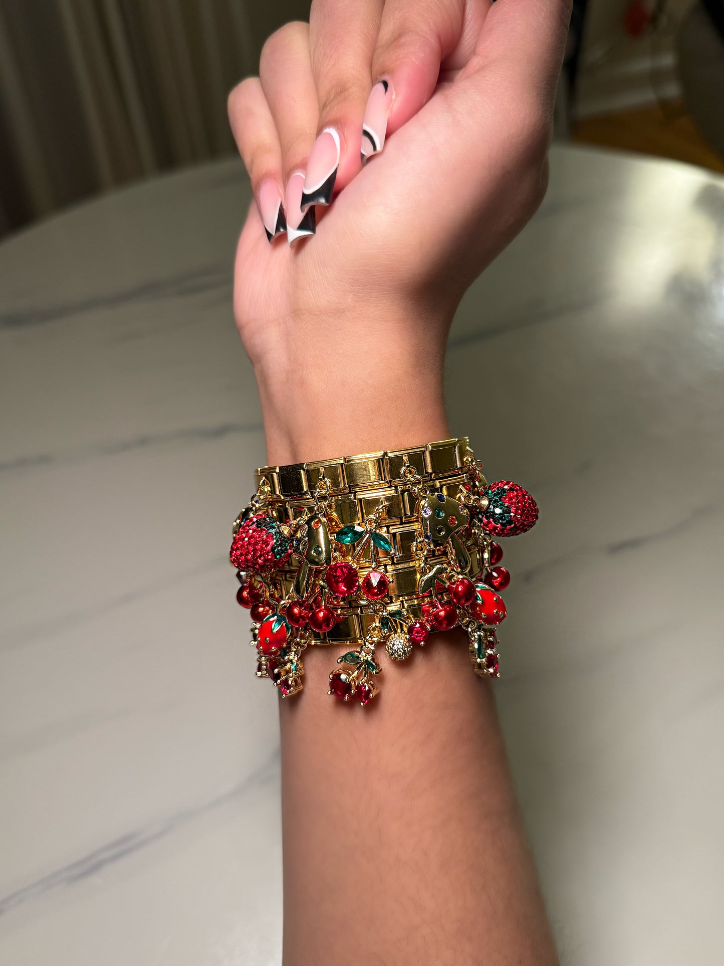 Berry Charm Bracelet Set