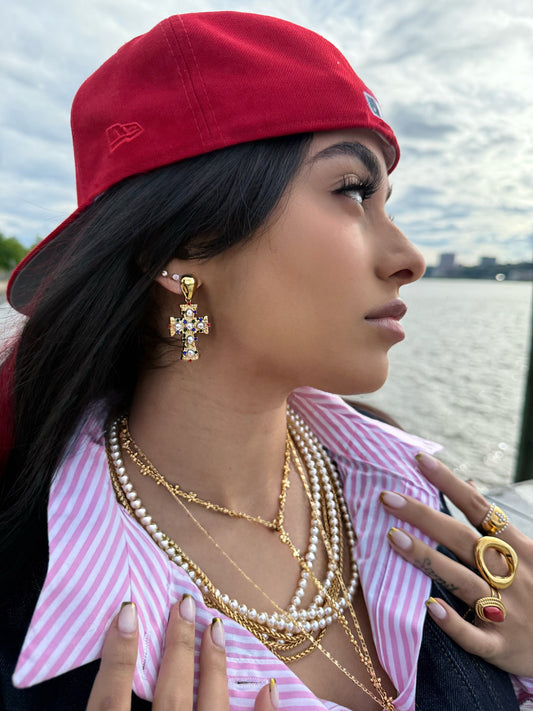 Regal Pearl Earrings