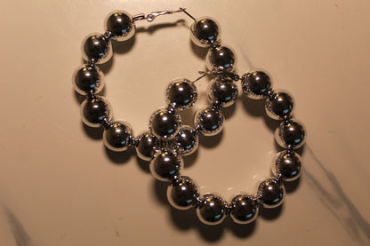 Silver Bubble Earrings